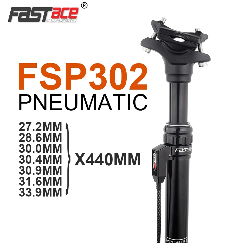 FASTACE DH Suspesion Seat Post 27.2mm Dropper 28.6/30.0/30.4/30.9/31.6/33.9mm Downhill Bike Seatpost Remote Control Air Seat