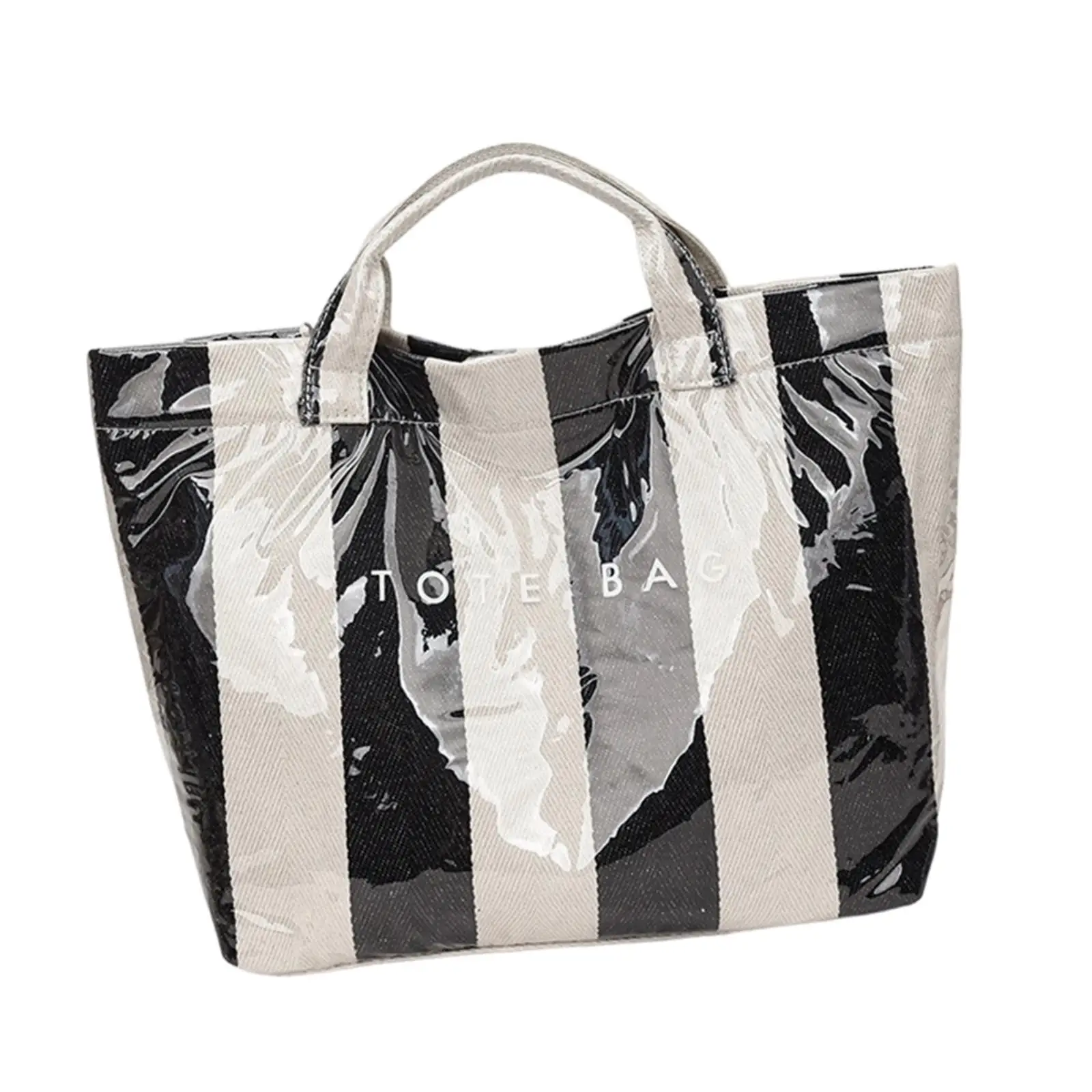 

Women Tote Bag Shoulder Bag Office Grocery Bag with Top Handle Handbag PVC Beach Bag for Shopping Sports Daily Pool Commuter