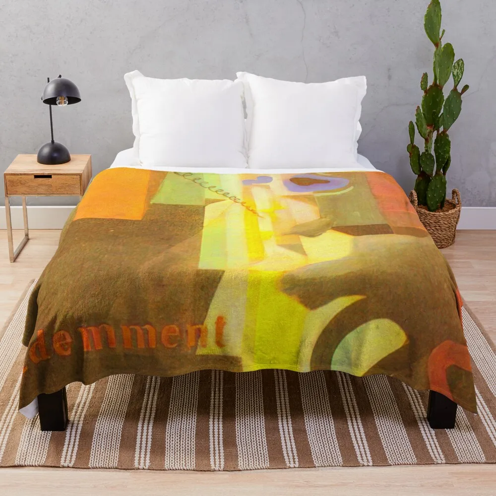 Composizione Paesaggio Dada n. 3 o n. 2 - 1921 By Julius Evola Vibrante Edition Throw Blanket Custom Warm Blankets