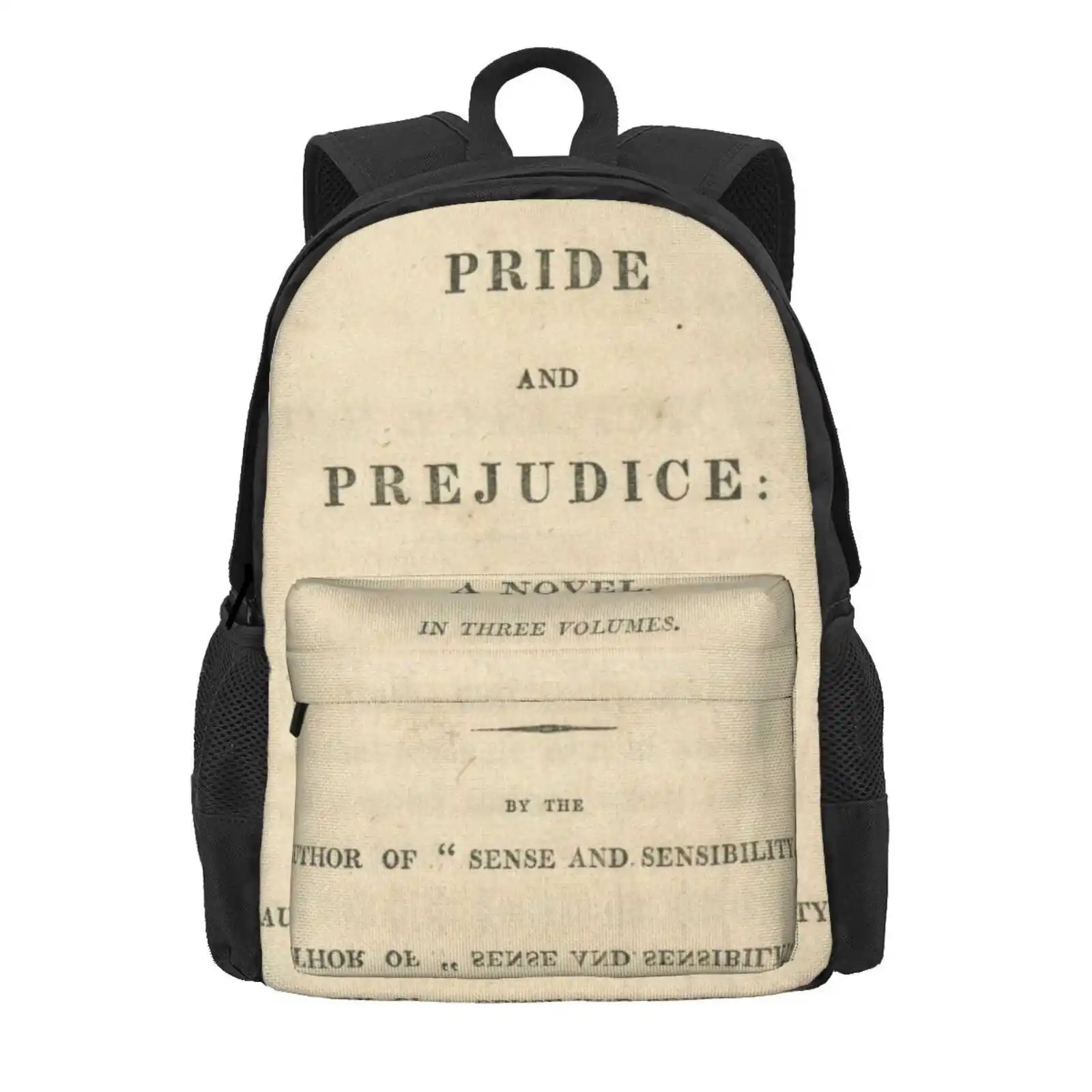 Pride And Prejudice Novel Cover Hot Sale Schoolbag Backpack Fashion Bags Pride Prejudice Jane Austen Classic Novel Cover Old