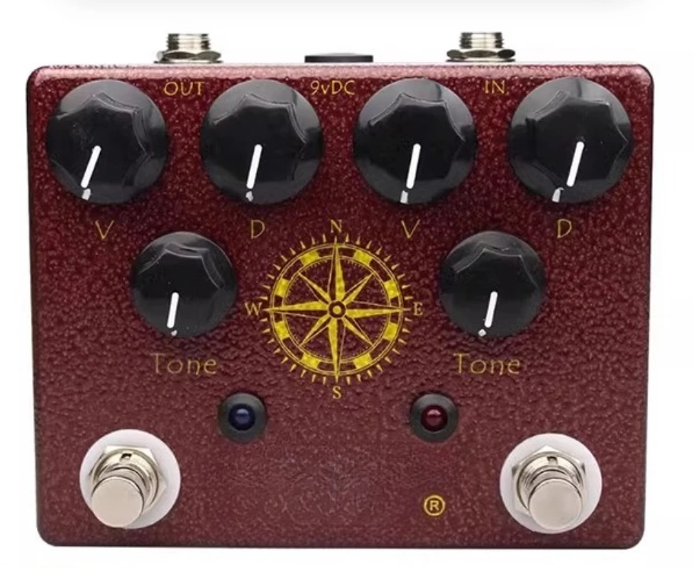 

Улучшенная аналоговая педаль эффектов Demonfx King Of Tone Overdrive на аналоговой основе, аксессуары для гитарных педалей эффектов King Of Drive
