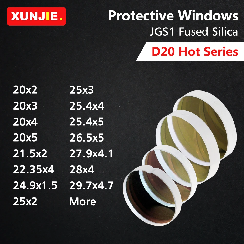Włókna laserowe ochrona lustra Dia20/22.35/24.9/25.4/26.5/27.9 okna ochronne dla WSX Precitec Raytools Fiber głowica laserowa