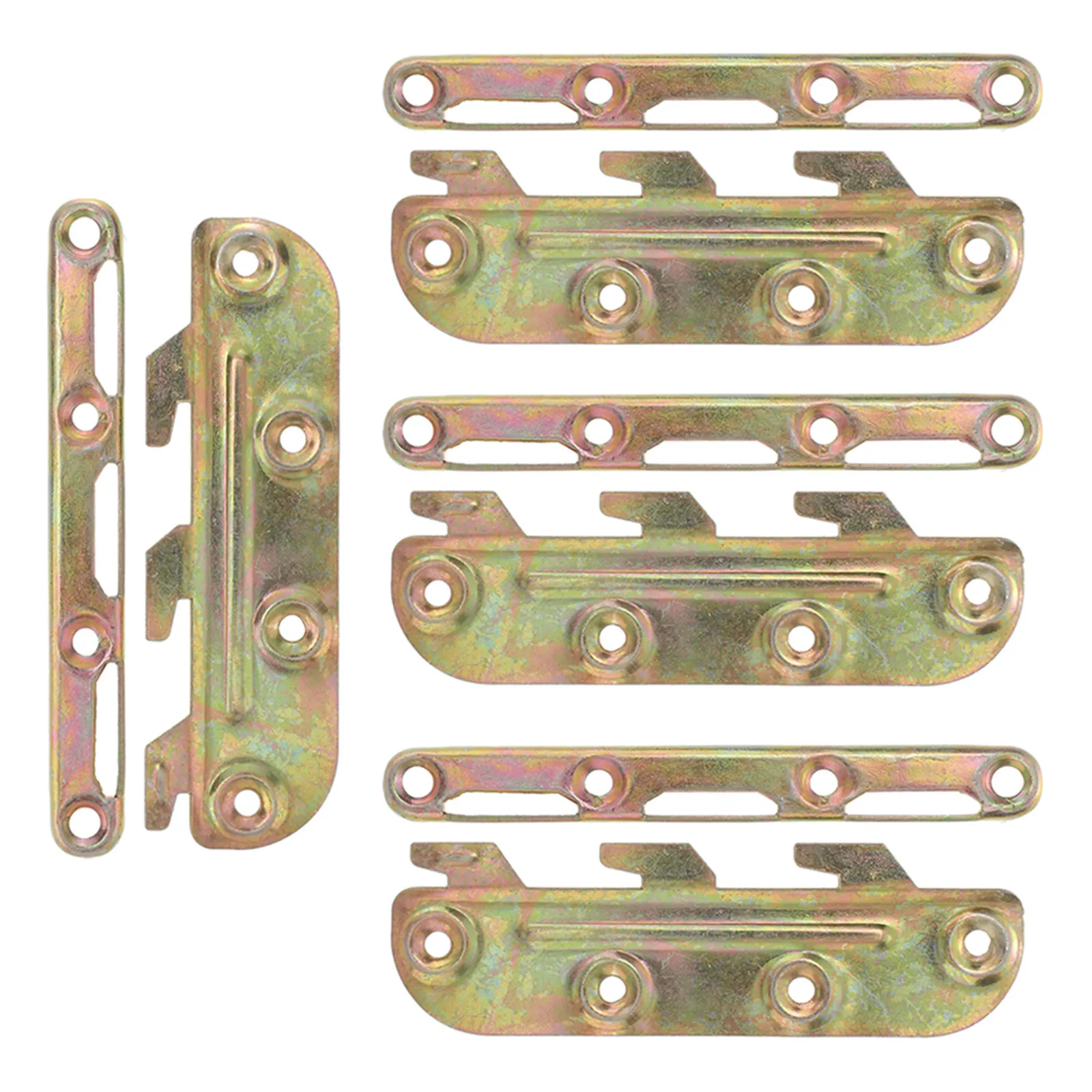 4Pcs Furniture Hardware Accessories Bed Frame Brackets Adapter Extended Design Bed Rail Connector Fittings Headboard Footboard
