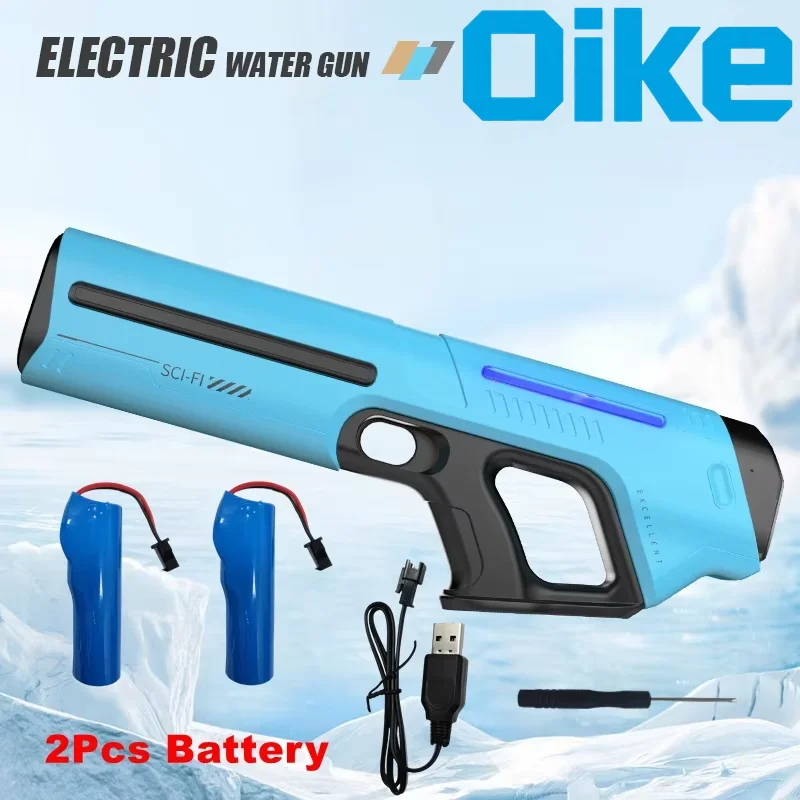 Elektrisch waterpistool speelgoed voor kinderen, volwassenen, automatische zuigwaterblaster, zomer buiten speelgoed, strand, zwembad, tuin spel