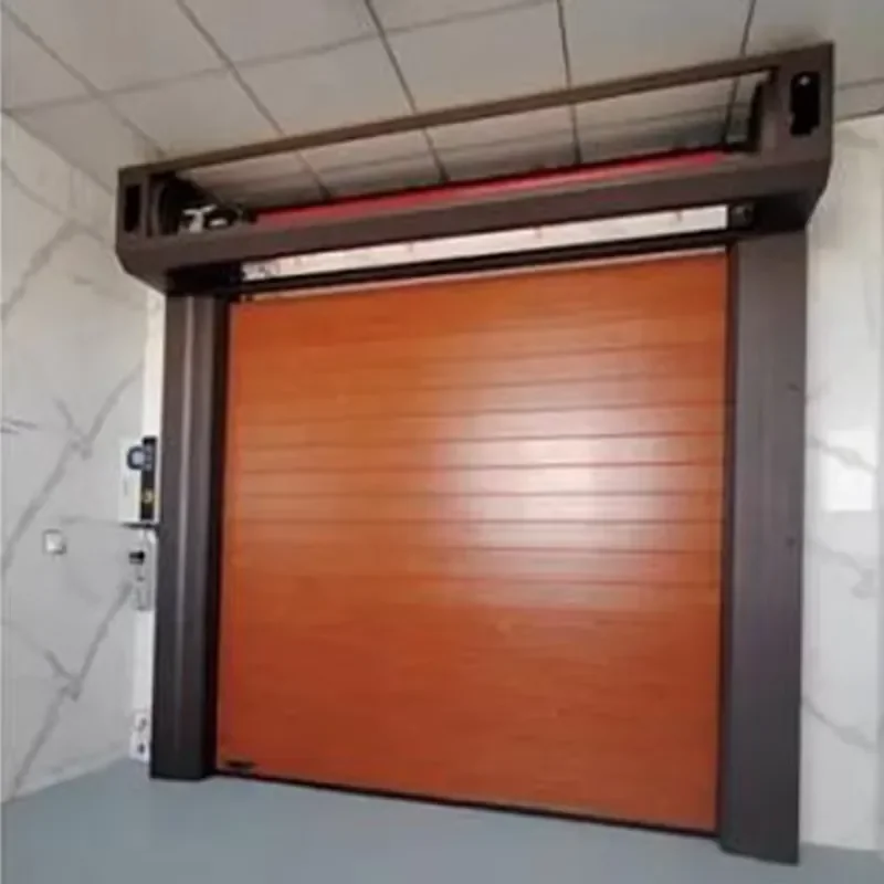 Security Professional Automatic Aluminum Alloy Roller Shutter Fast Overhead Spiral Door Windproof for Outdoor