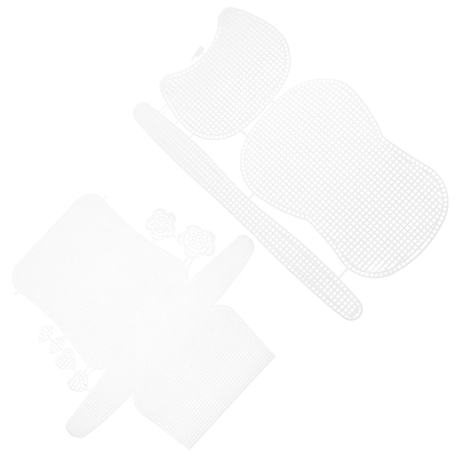 

2Sets Hyuna Bag Plastic Mesh Sheets Creative Sewing DIY Cross Stitch Knitting Quilting Sheets Durable Breathable Handmade