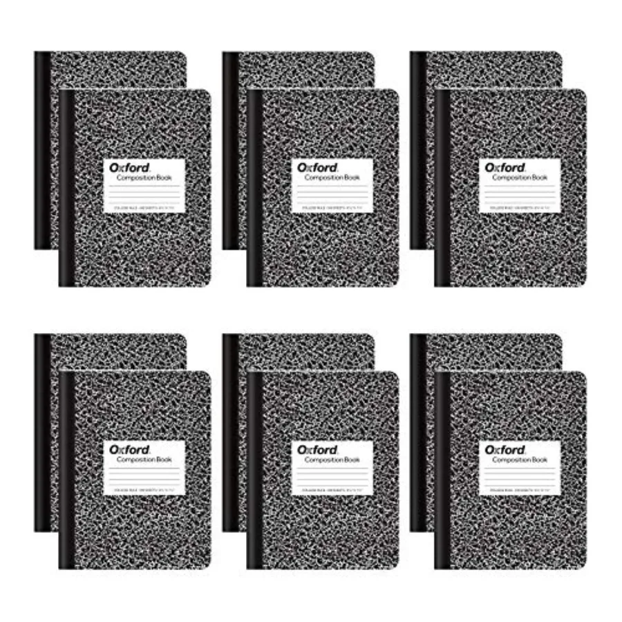

Oxford Composition Notebooks, School Supplies, Notebooks for School, College Ruled Paper, 9-3/4 x 7-1/2 Inches, School Comp Boo