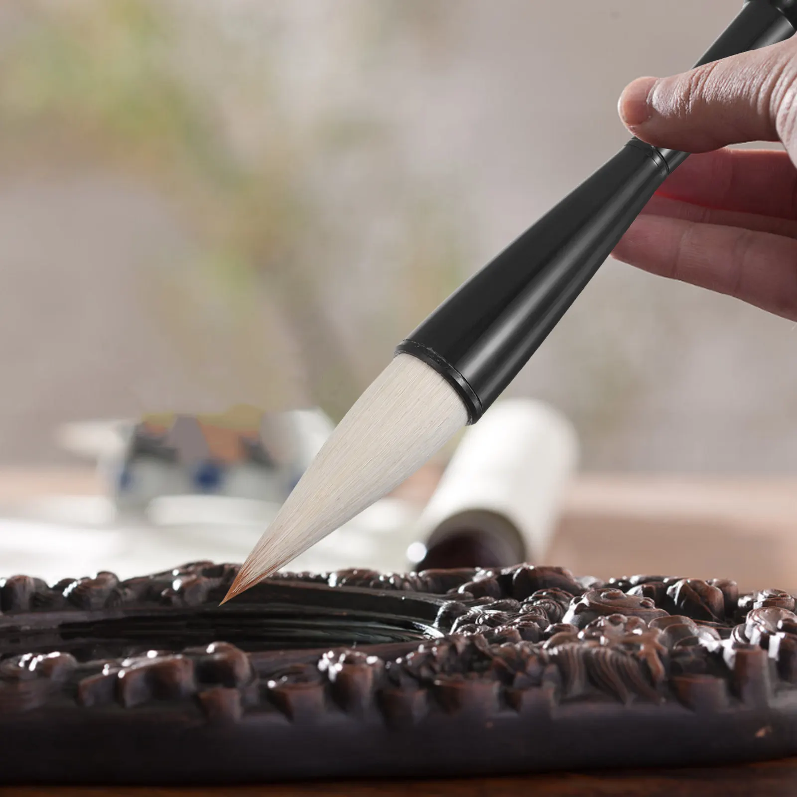 

Профессиональная большая кисть для каллиграфии, для китайской живописи тушью, для начинающих и продвинутых художников, для крупных иероглифов, Spring