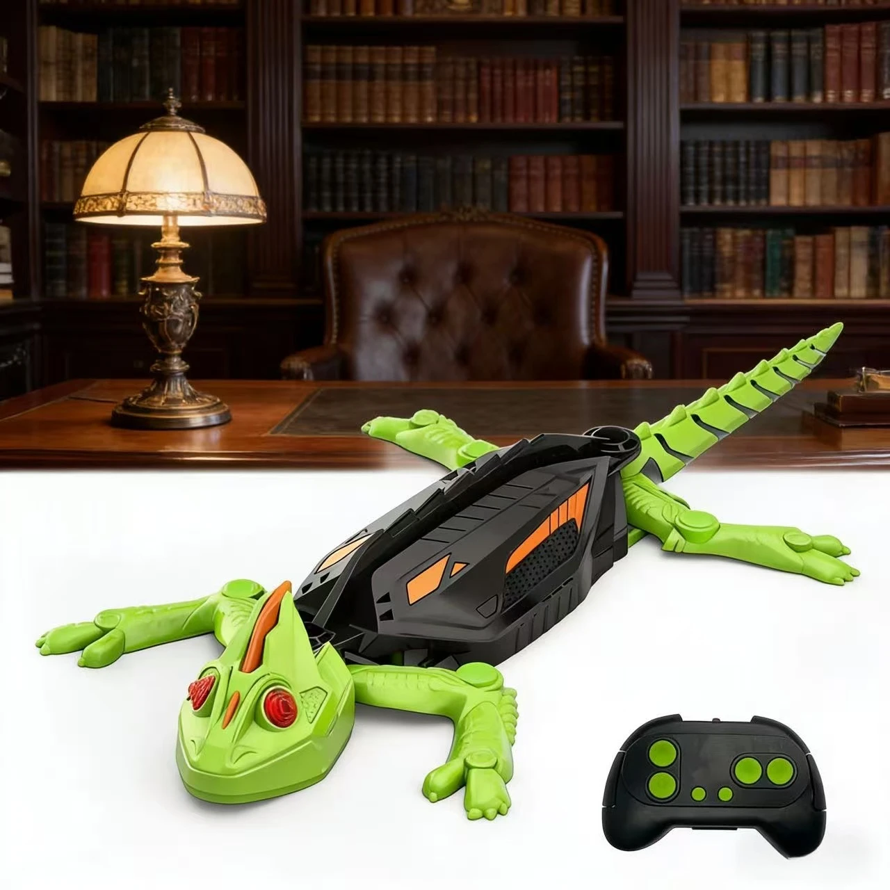 Robot Gecko con control remoto que escalar vidrio y paredes lisas, juguete biónico de lagarto RC, suministro de decoración navideña