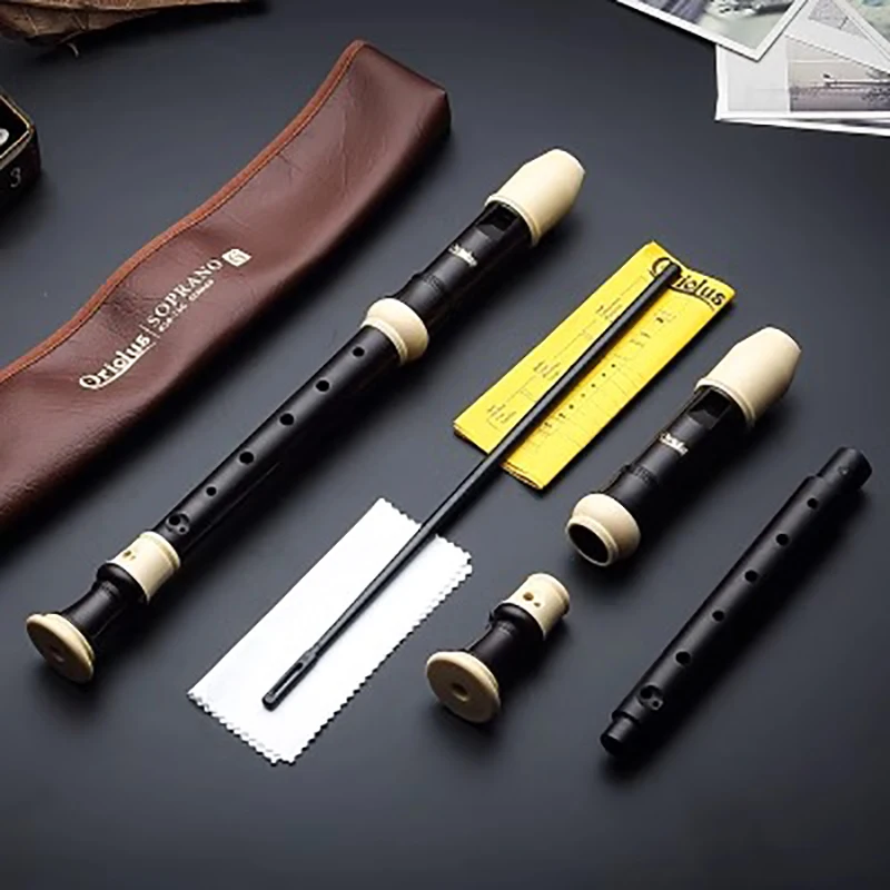 Soprano Recorder German Style Baroque style C Key 8 Holes Easy Instrument for Beginners School Student