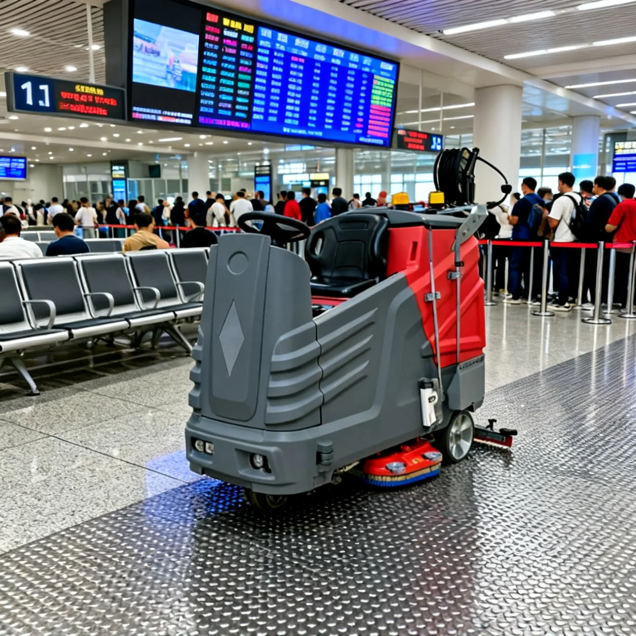 Customized SP1230 Ride-On Industrial Road Sweeperroad With Motor Standard Configuration For Workshop And Commercial Use 1 Year