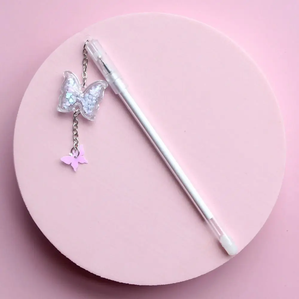 Creative Butterfly Pendant Neutral Gel Pens Quick-Drying Writing Smoothly Signature Pen Cute Unique Ballpoint Pen Student
