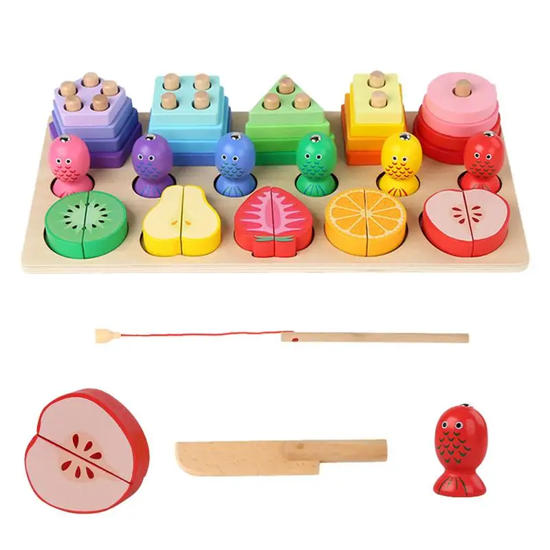

Wooden Educational Sorting And Stacking Toys Shape Sorter Montessori Educational Puzzle Blocks Toys Best Gifts For Girls Boys