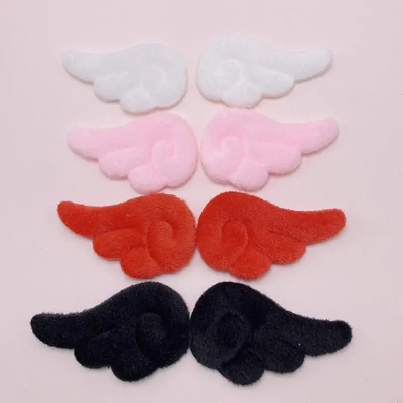 

P8DB Solid Color Angel Wings Hairpin Lovely Hair Clip Headdress for Fresh Hairp