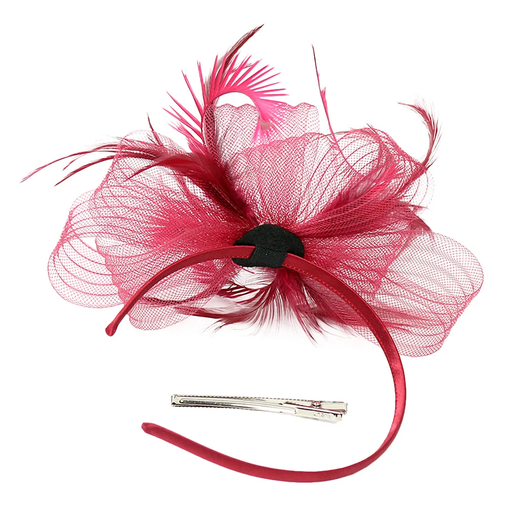 

Veil Fascinator Hair Clip and Headband Combination Hats for Women Vintage Elegant Style Formal Tea Party