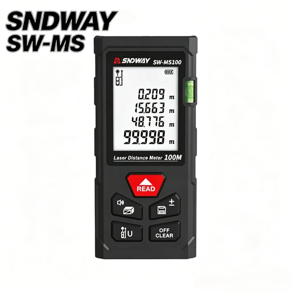 

SNDWAY Laser Distance Meter SW MS50 MS70 MS100 Digital Rangefinder Laser Measuring Tool Professional Range Finder Laser Meter