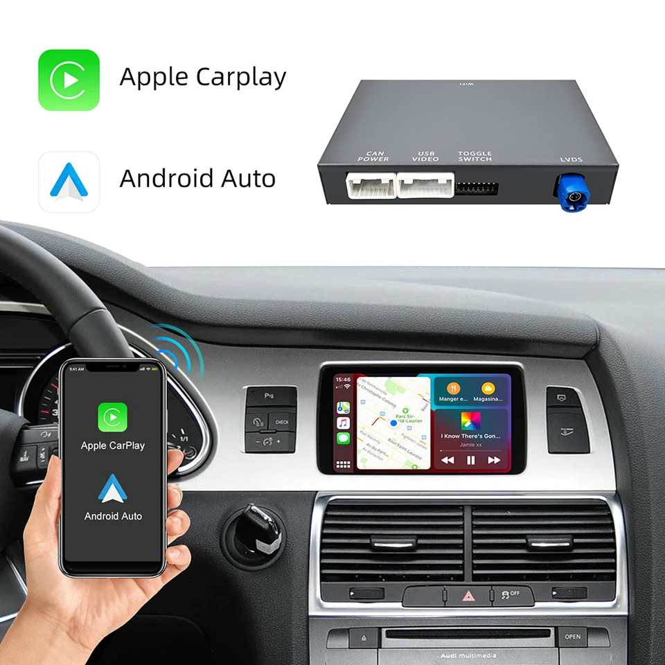 NEW Wireless CarPlay Android Auto Interface for Audi A3 A4 A5 A6