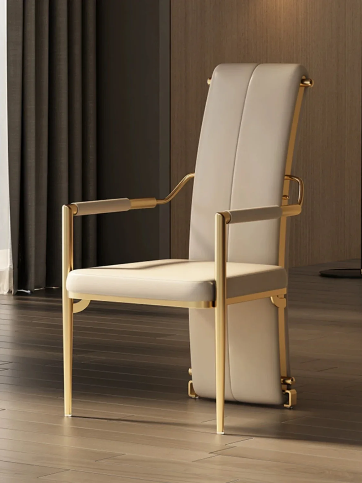 Luxury Home High Backrest Dining Chair Designer, Leisure Book Table and Chair Host, Reception Chair, Tea Chair