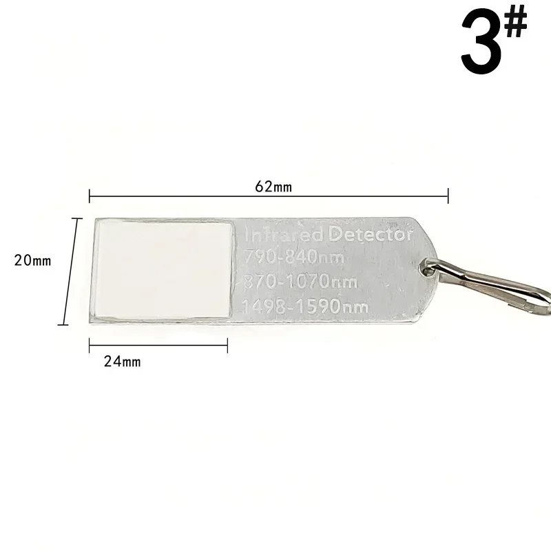 Tarjeta de Alineación Láser de doble frecuencia, imágenes gráficas infrarrojas IR, visulize/detector