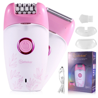 Hatteker Rechargeable Epilator for Women Electric For Face Razor Shaver Facial Legs Depilatory Body Shave