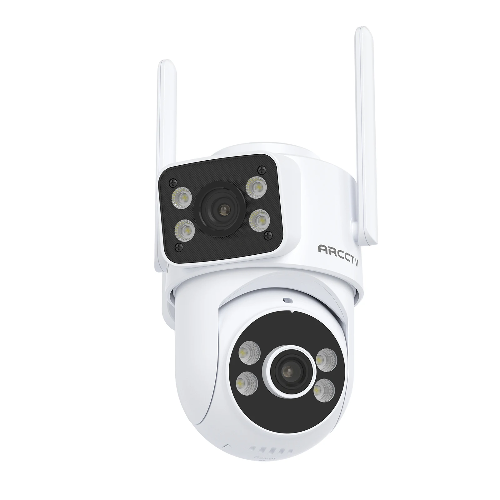 ARCCTV 8MP 4K WLAN-Überwachungskamera mit Doppellinse, HD Zwei-Wege-Kommunikation, Automatische Verfolgung, Außen-Sicherheitskamera mit Farbnachtsicht
