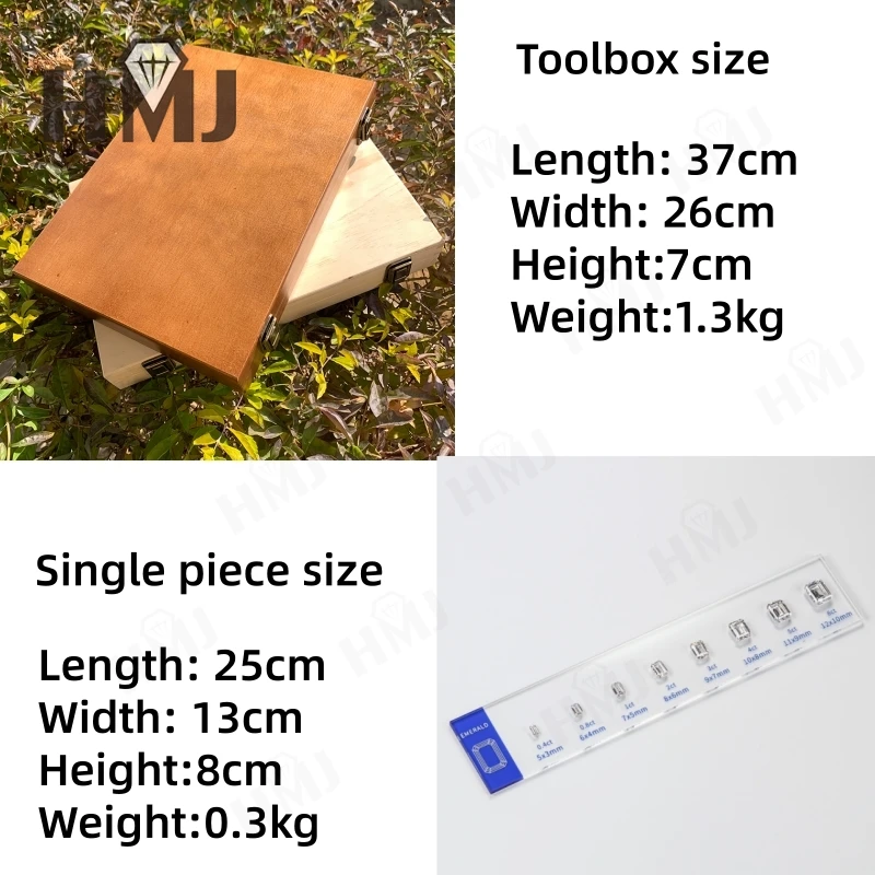Jewelry Setting Gemstones Size Diamond Carat Ring Sizer Tester Guideline Tools Comparison Jewerly Dealer Tools Set Top Quality