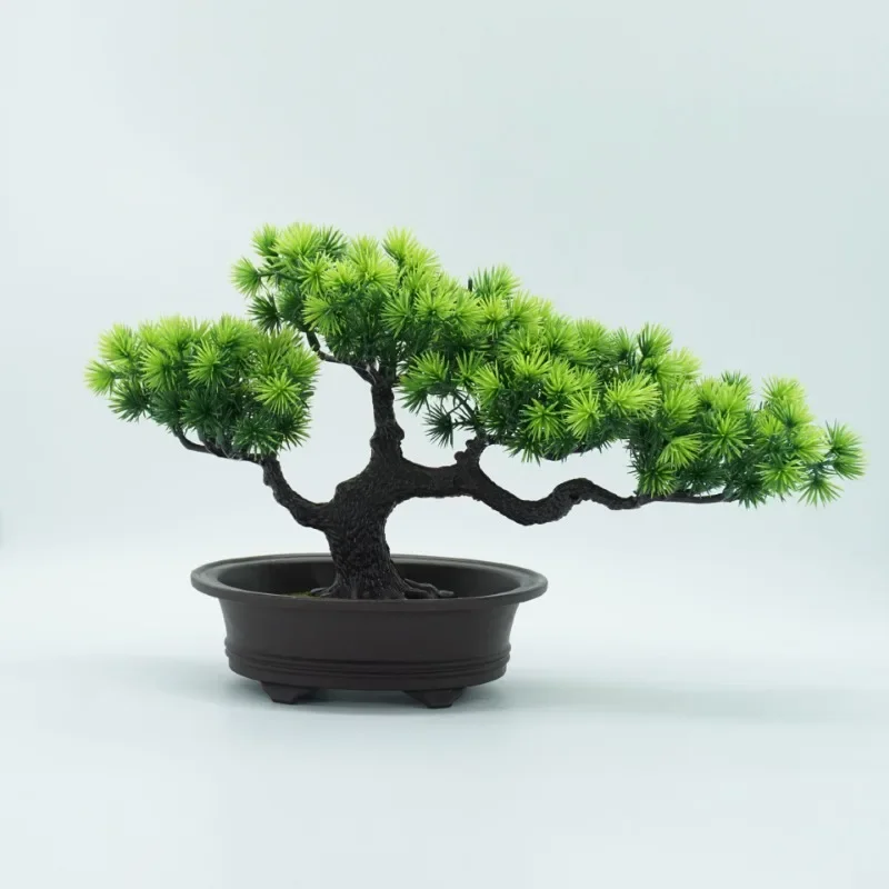 Artificial Pine Plants Bonsai Fake Tree Plastic Plants Landscape Simulation Tree Garden Home Ornaments Office Desktop Decoration