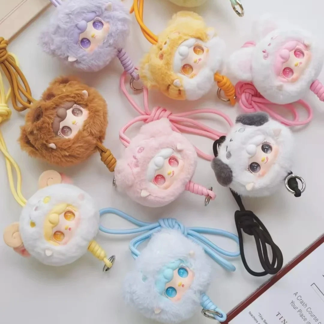 Yooki V7 cordón para teléfono móvil caja ciega juego de moda colgante muñeca de vinilo juguete de peluche caja misteriosa juguete de moda lindo regalo sorpresa