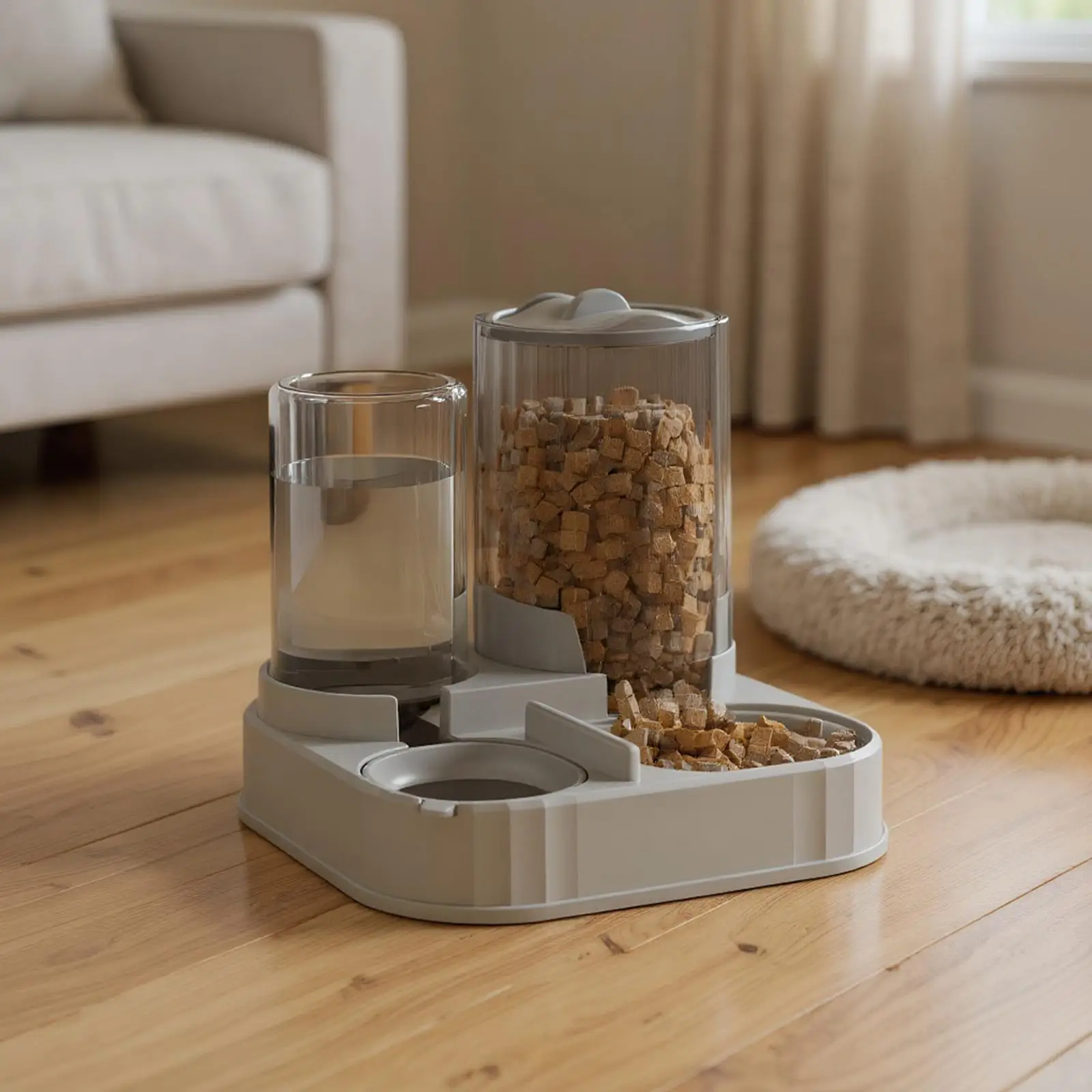 التلقائي تغذية الحيوانات الأليفة تغذية مستلزمات الحيوانات الأليفة موزع طعام كبير تغذية السيارات طعام القطط الرطب الجاف لجرو هريرة الحيوانات الصغيرة داخلي