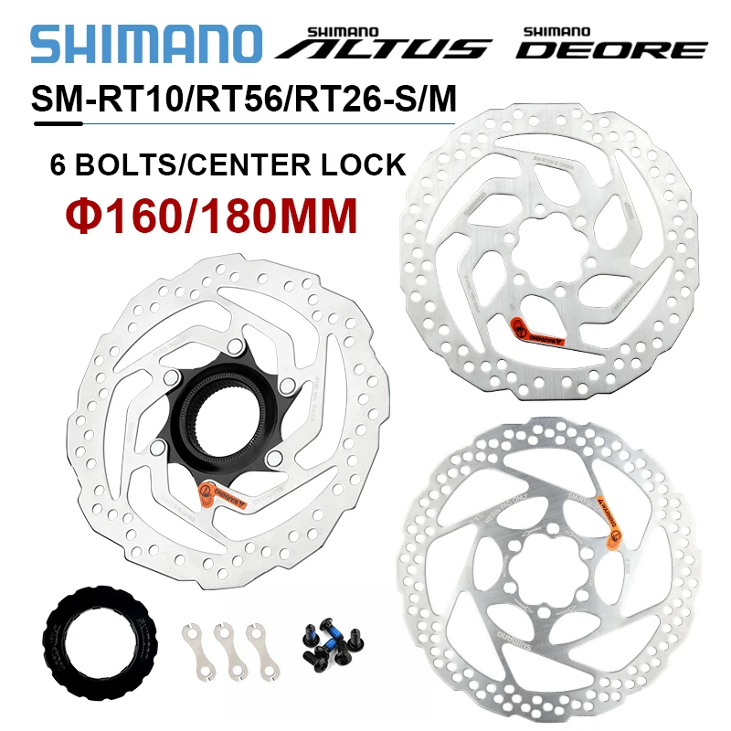 Shimano RT76 RT66 RT64 RT56 RT26 RT10 Disc Brake Rotor 160mm 180mm Bicycle Brake Disc MTB Hydraulic Brake Disc Rotors Bike Parts