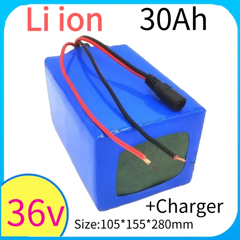 

Аккумуляторная батарея 36В 30Ач с высокой емкостью, встроенной BMS, для электрокарта 1500Вт, электрического трицикла, скутера +5А