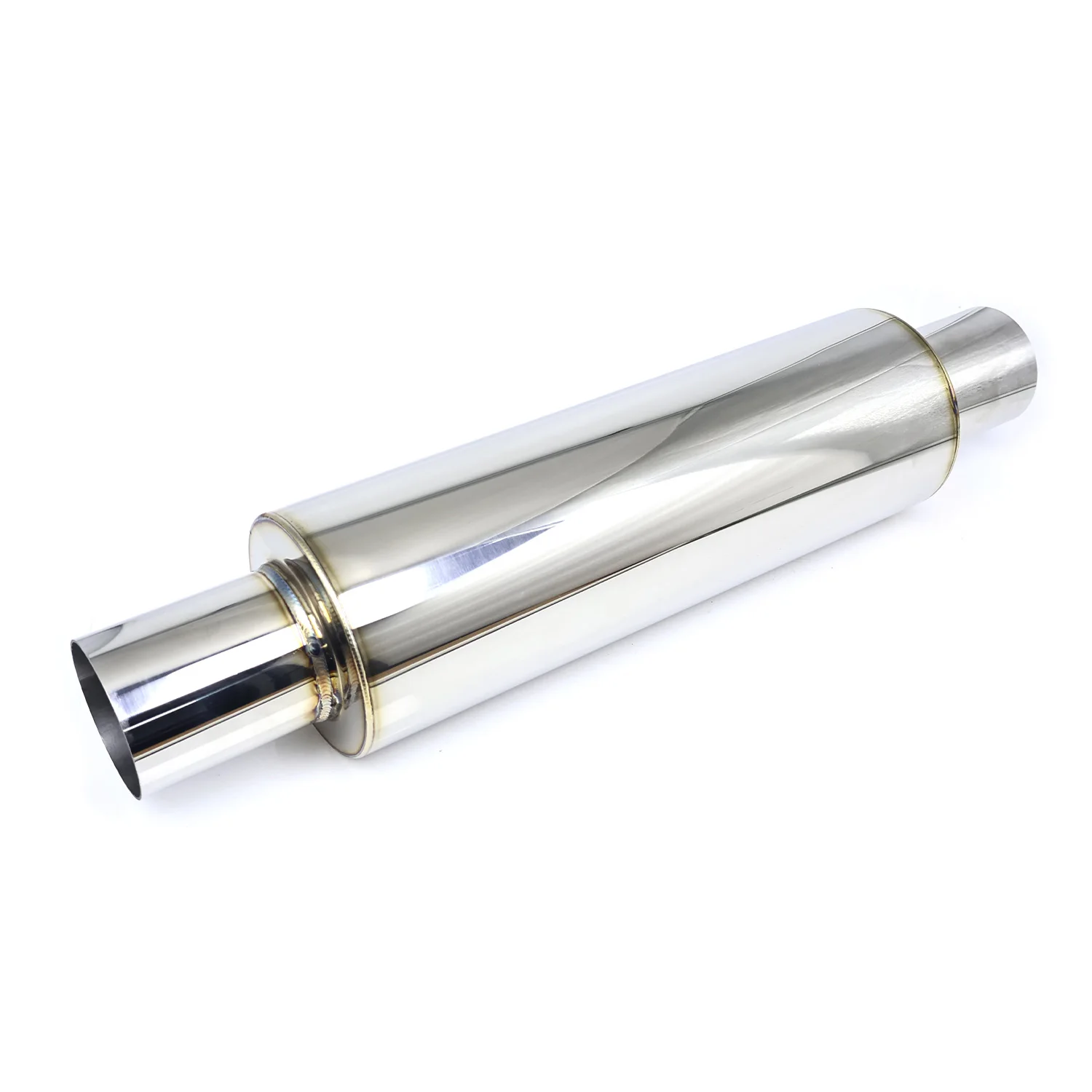 Universal Resonator Car Exhaust Systems Muffler Middle Pipe High Quality Stainless Steel Size O.D 2/2.5/2.75/3inch 21in Length
