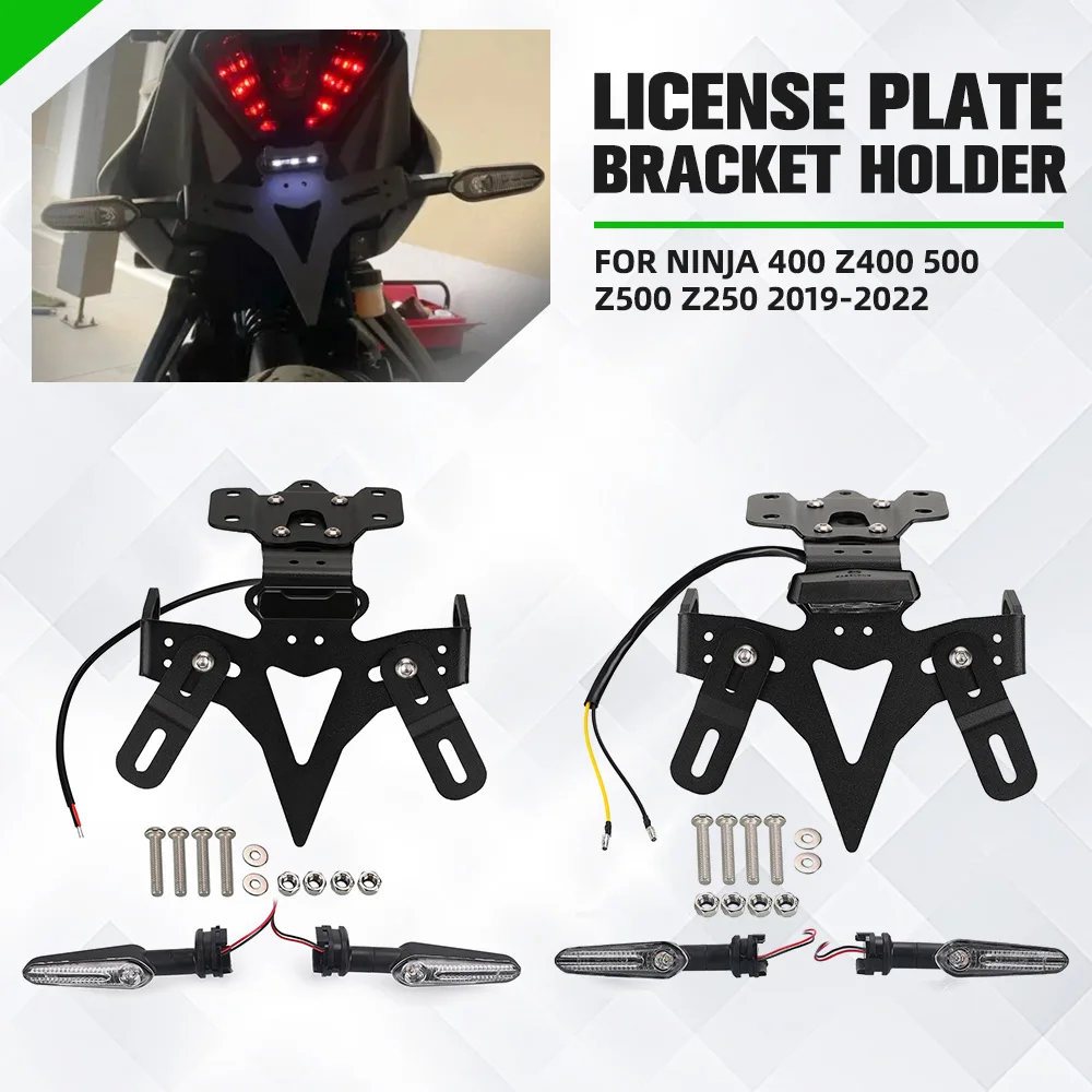 

Registration License Plate Holder For Yamaha MT-07 FZ07 YZF R7 YZFR7 Mount Bracket with LED License Plate Light MT07 Accessories