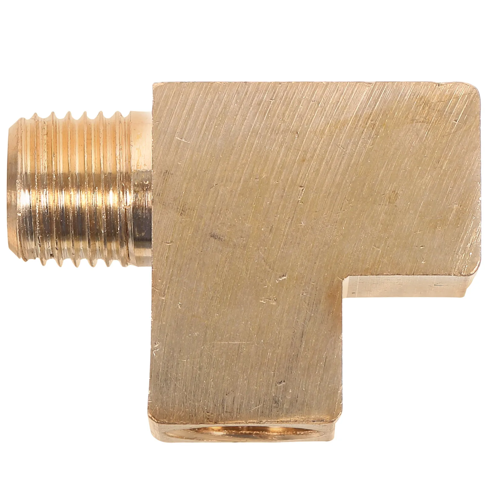 Copper Oil Pump Tee Fitting M10 External Thread Durable Connector Oil Fuel Air Hose Adapter Plumbing Parts 90 Degree Elbow