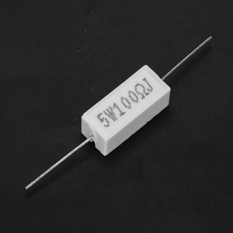 30X Wirewound Ceramic Cement Resistors 100 Ohm 5W Watt 5%