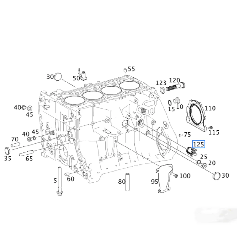 2711800315 A2711800315 untuk Mercedes Benz M271 W204 W207 W212 C200 C230 C300 E260 E350 Katup Periksa Ganti Aksesori Asli