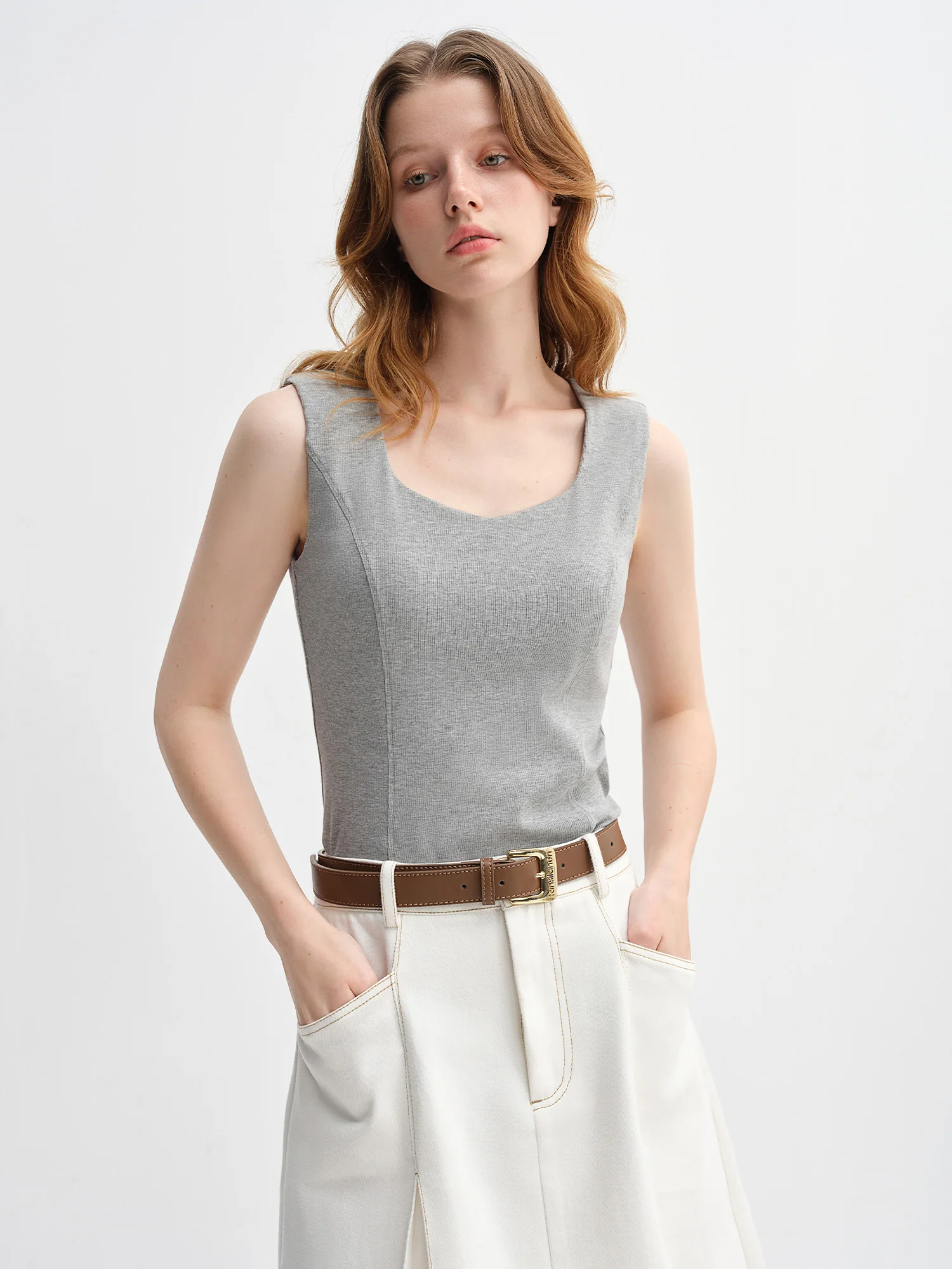 Dushu plus size feminino elástico princesa linha essencial cabido topo 2025 início do outono emagrecimento roupa interior tanques superiores 25ds83119