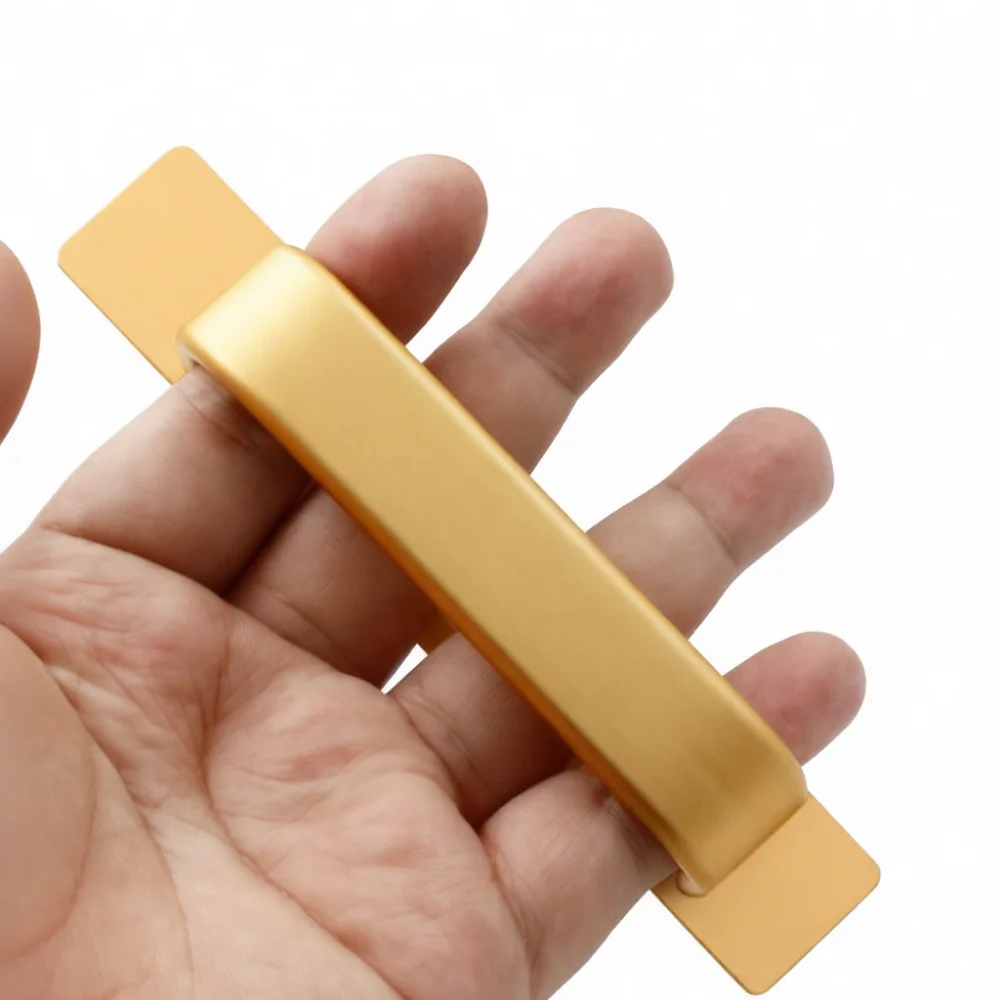 Stylish Aluminum Alloy Sliding Door Handle Punch Free Window Pull Knob For Wardrobe Cabinet Furniture Accessories