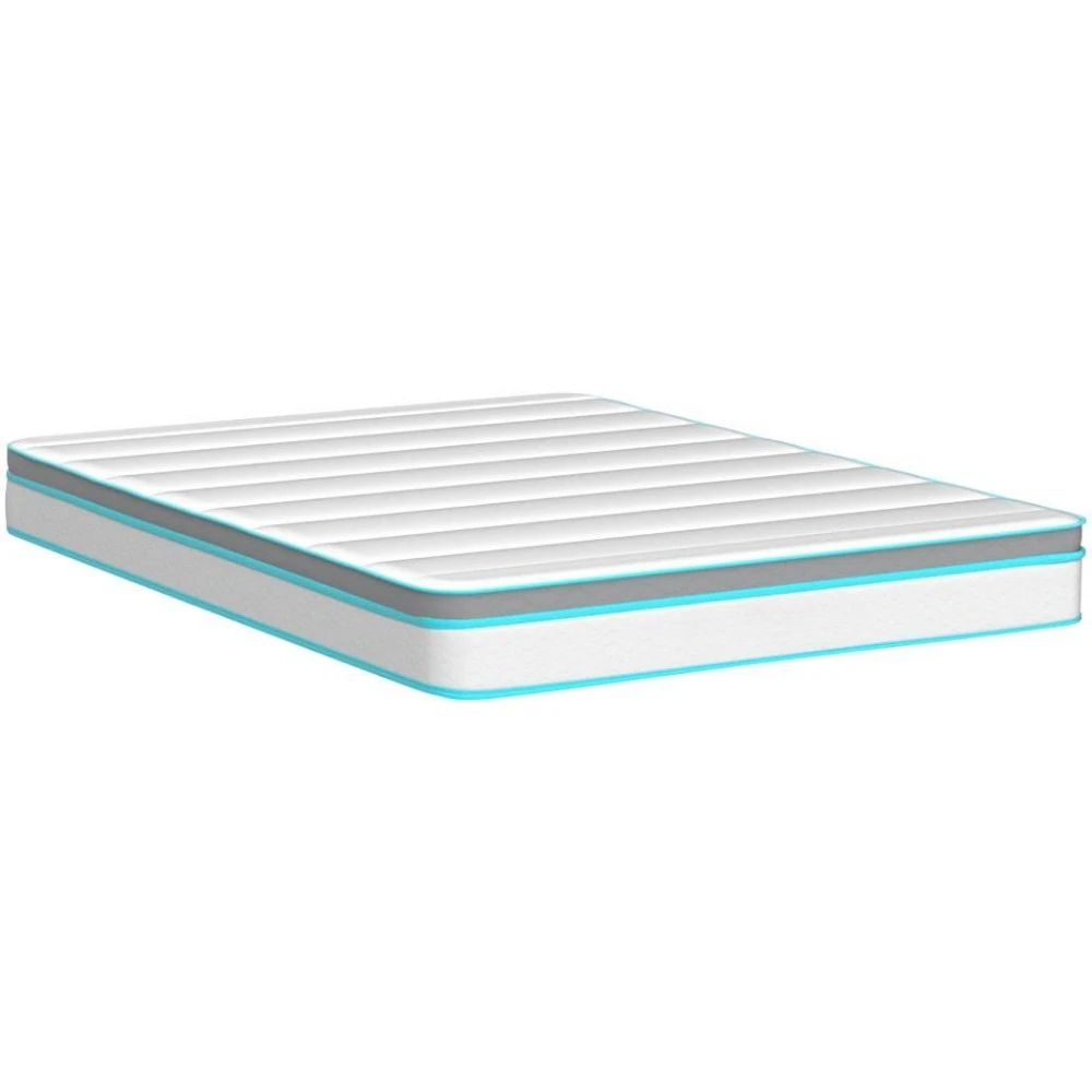 Memory Foam and Spring Hybrid Mattress，Bed in a Box， Quality Comfort and Adaptive Support，Guest and Kids Bedroom