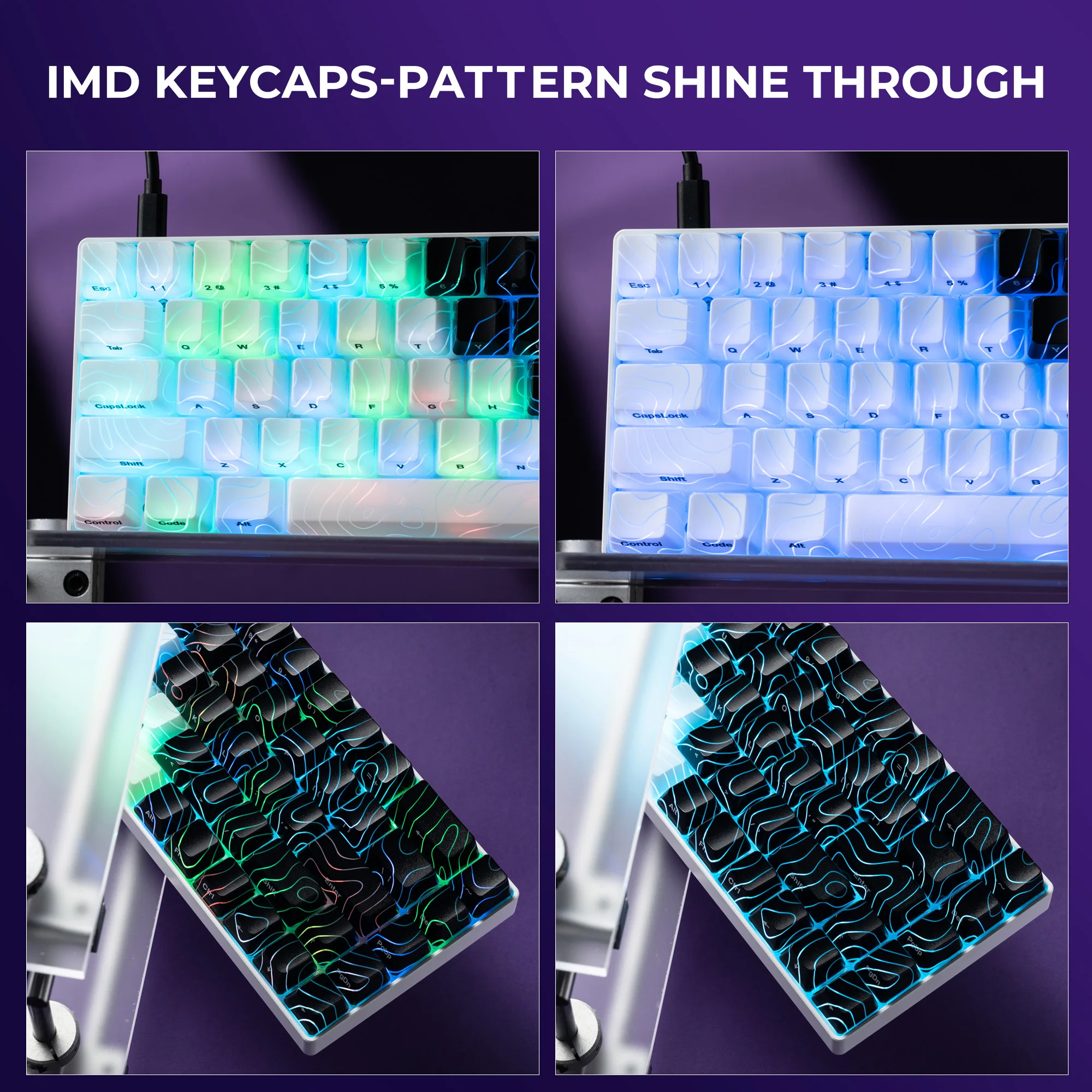 XVX HE68 Pro Magnetic Gaming Keyboard 68-Key Wired