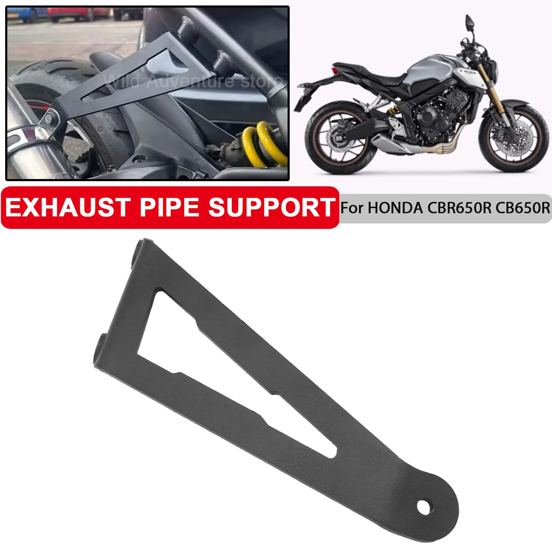 

Motorcycle Exhaust Pipe Bracket For HONDA CBR650R CB650R CBR650 CB650 R CB CBR 650R 650 R 2019-2022 2023 Muffler Holder Support