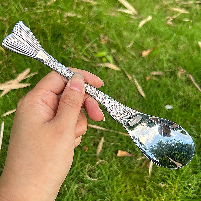 Stainless Steel Soup Spoon Deepen Large Capacity Spoon Silver Mirror Polished Flatware Soup Rice Home Kitchen Tableware