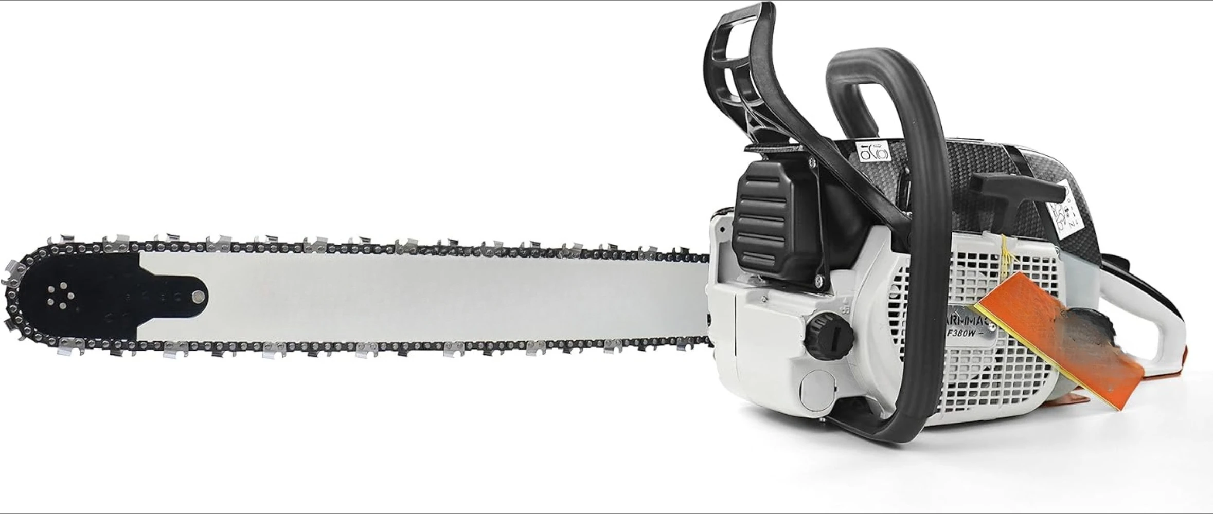 

F380W Gas Chainsaw with 28 Inch Advance Bar, 72cc 2-Cycle Gasoline Power Chain Saws, 3.6KW 4.8HP for Professional Logging Work,