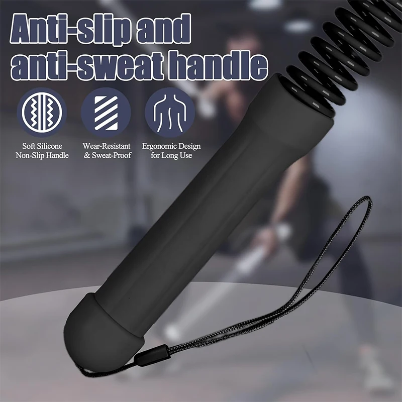 

Hot Sales Fitness Portable Spring Weighted Manufacture Power Rope Non-slip Battle Rope Home 46Cm