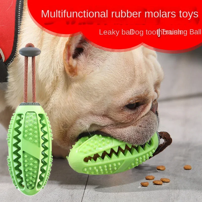 

Dog Toys Teeth Cleansing Toothbrush Dog Decompression Elastic Rubber Teeth Ball Bite Resistant Toy