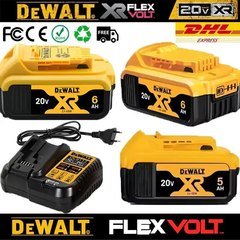 

Original 6000mAh 20V Dewalt Power Tool Battery For Flexvolt 60V/ DCB206 20V 6.0Ah DCB205 DCB200 DCB609 DCB547 DCB203
