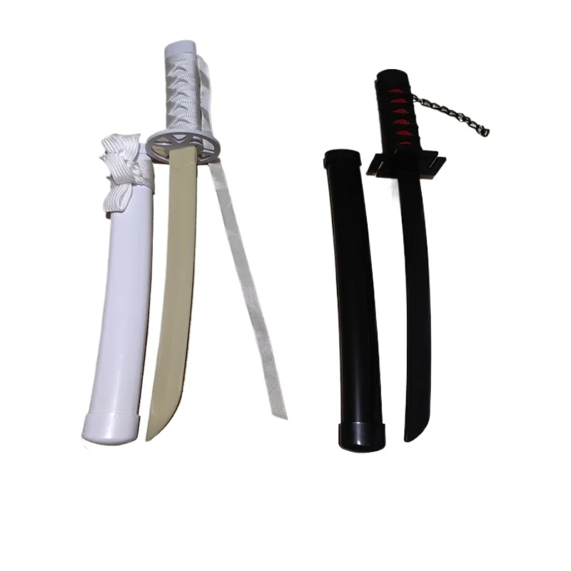 Bleach Anime Sode no Shirayuki 42cm Plastic Katana Model Cosplay Kurosaki Ichigo 18inch Sword