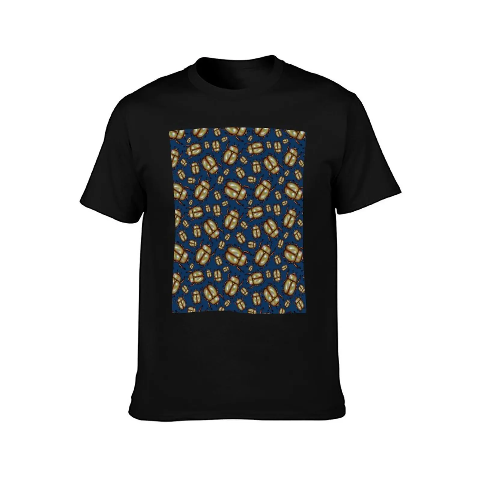 A Buzz of Christmas Beetles - Blue T-Shirt t shirt men 100% cotton luxury brand T-Shirt