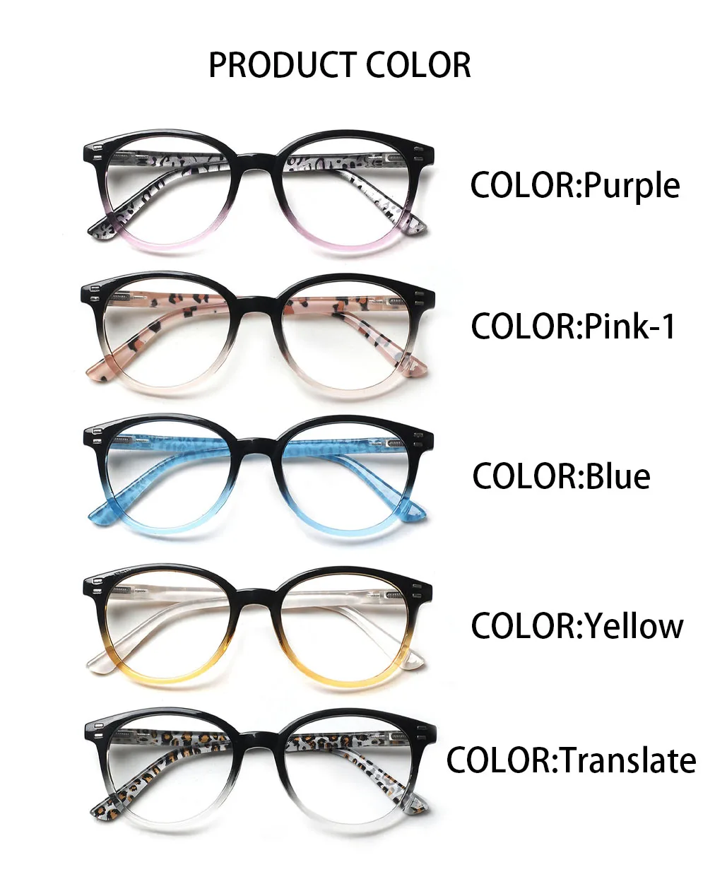 Fashion Reading Glasses Ultra Light Eye Protection Prescription Glasses Unisex Elegant Comfortable Presbyopia Glasses+0 to +6.0