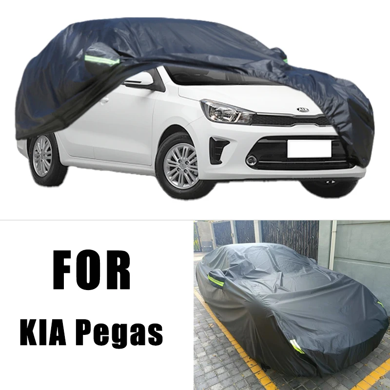 

For KIA Pegas All-Weather Car Covers 6-in-1 Waterproof Dustproof UV Proof Snowproof Scratch Resistant Protection